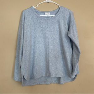 PUREJILL cotton long sleeve top (three quarter)